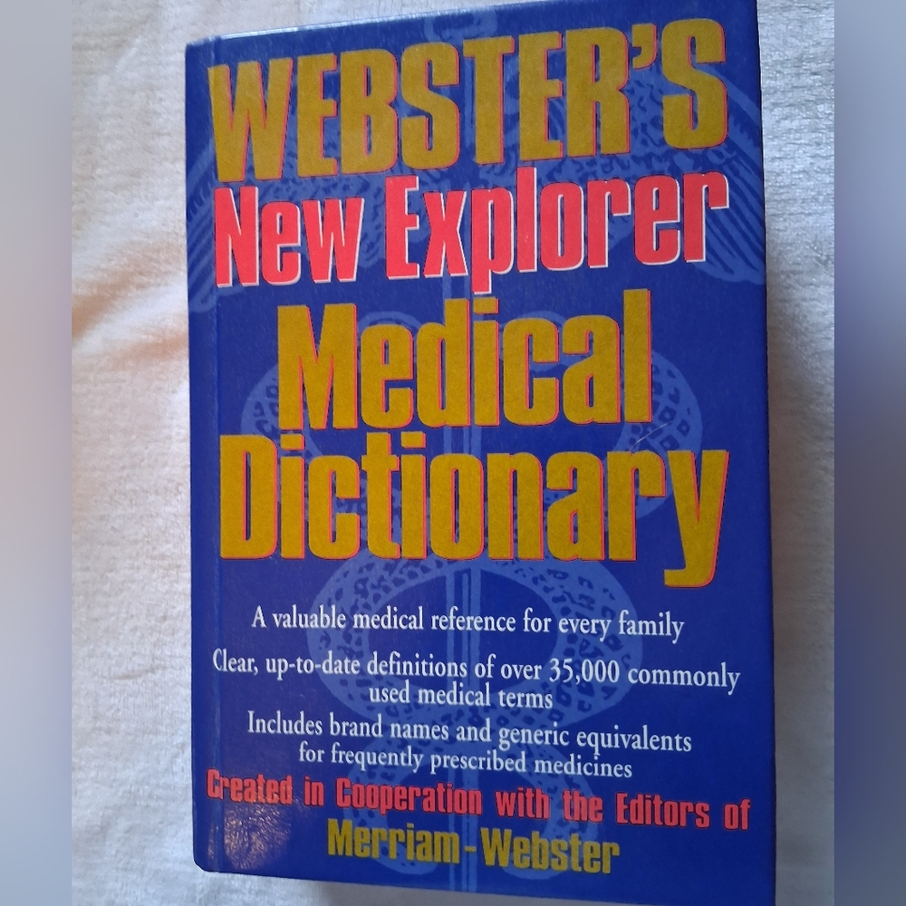 Vintage Webster's New Explorer Medical Dictionary